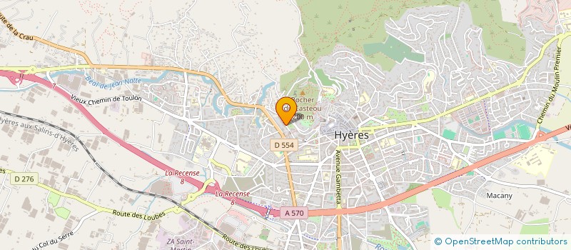 localisation de l'entreprise 451 502 330  à HYERES