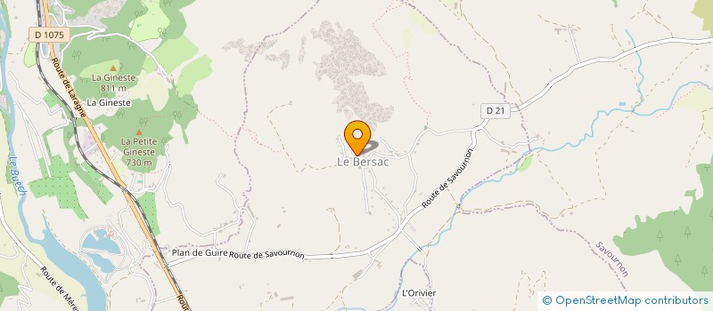 localisation de l'entreprise 451 537 971   LE BERSAC