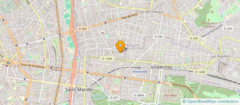 localisation de l'entreprise 451 575 781 à MONTREUIL
