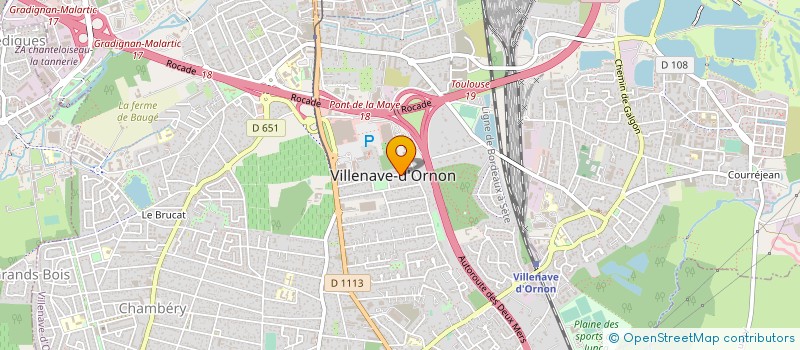 localisation de l'entreprise 452 201 833   VILLENAVE-D'ORNON