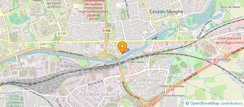 localisation de l'entreprise 452 333 453   CESSON-SEVIGNE