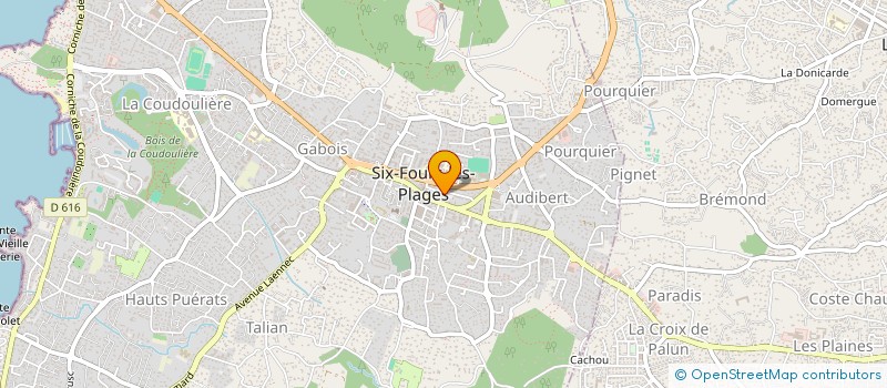 localisation de l'entreprise 452 508 070  à SIX-FOURS-LES-PLAGES