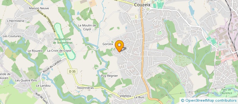 localisation de l'entreprise 452 686 744  à COUZEIX