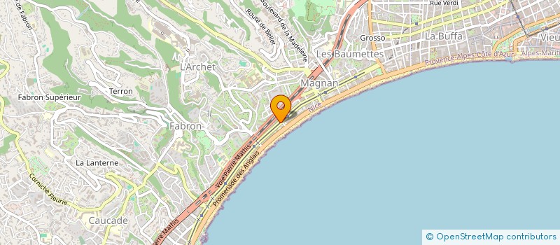 localisation de l'entreprise 452 729 437 à NICE
