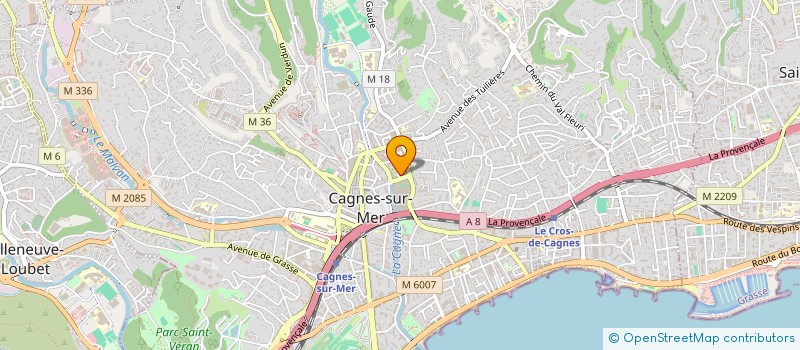 localisation de l'entreprise 452 908 312 à NICE