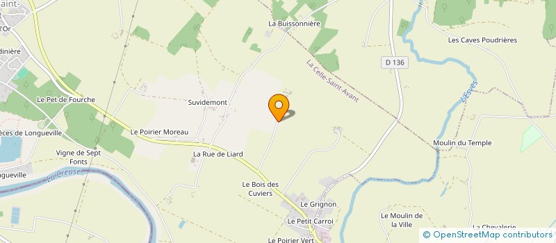 localisation de l'entreprise 452 948 896   LA CELLE-SAINT-AVANT