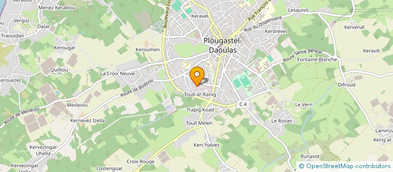 localisation de l'entreprise 453 113 888   PLOUGASTEL-DAOULAS