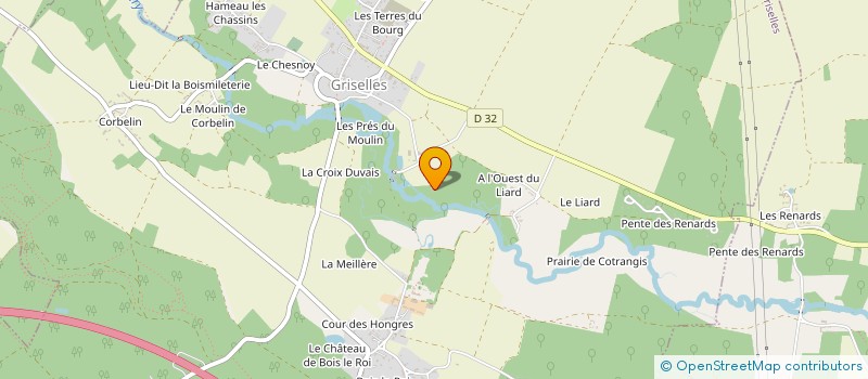 localisation de l'entreprise 453 174 690   GRISELLES