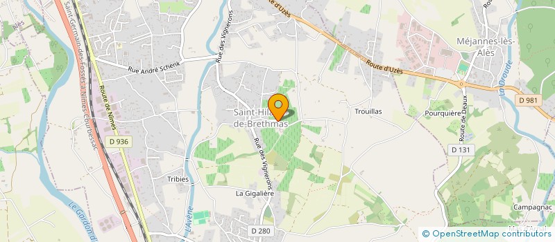 localisation de l'entreprise 453 202 962   MEJANNES-LES-ALES