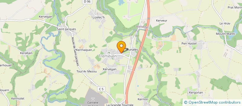 localisation de l'entreprise 453 385 429   TREMEVEN