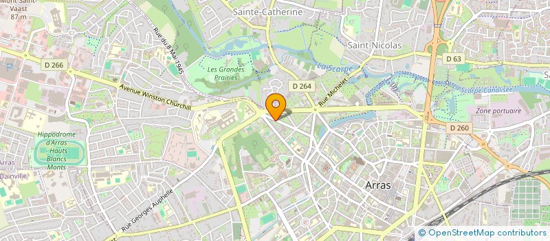 localisation de l'entreprise 453 476 418 à ARRAS