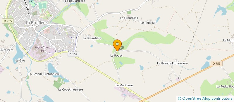 localisation de l'entreprise 453 542 557   LA BRUFFIERE