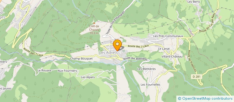 localisation de l'entreprise 453 549 214   VILLARD-BONNOT