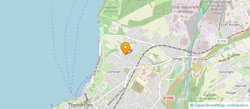 localisation de l'entreprise 453 692 923  à THONON-LES-BAINS