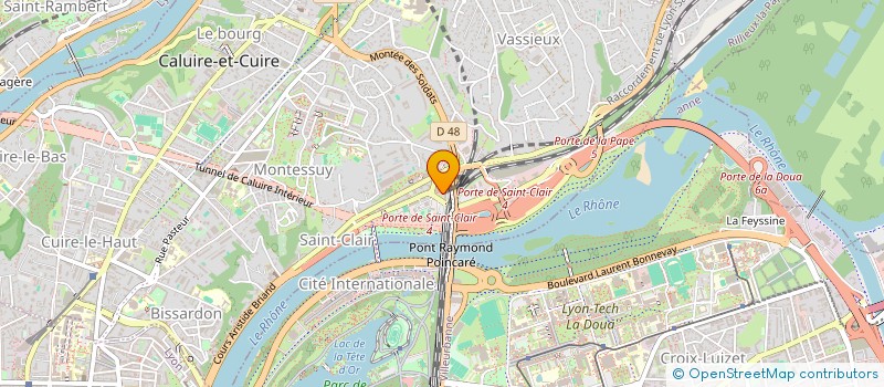 localisation de l'entreprise 46 CHEMIN DE VALFERE  CALUIRE-ET-CUIRE