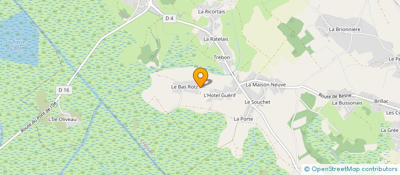 localisation de l'entreprise 46 LA TOURBIERE  CROSSAC