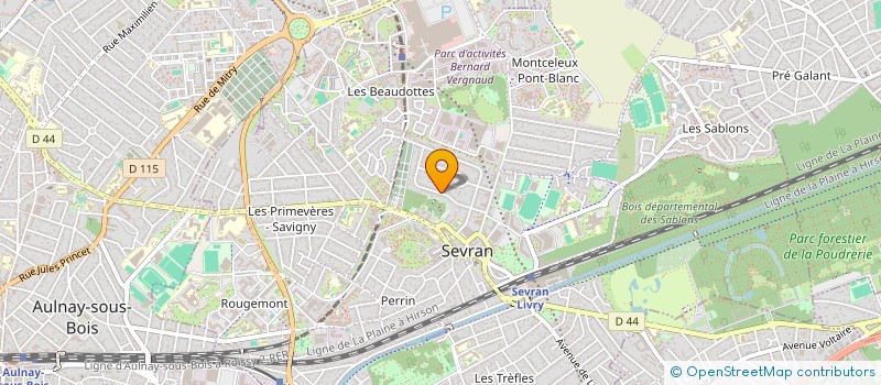 localisation de l'entreprise 46 R THIERRY SEVRAN  SEVRAN