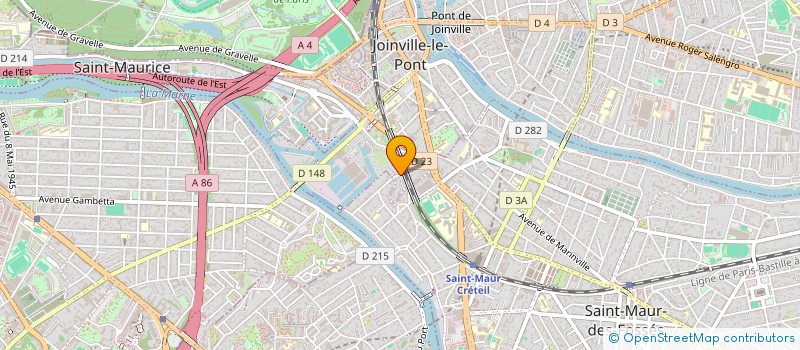 localisation de l'entreprise 46 RUE GARIBALDI à SAINT-MAUR-DES-FOSSES