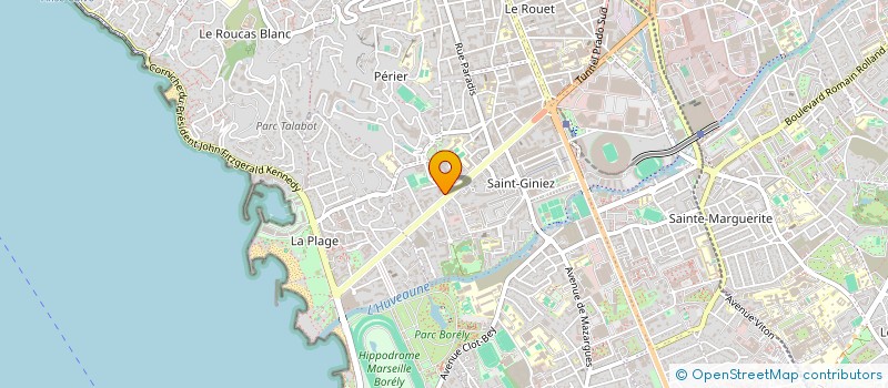 localisation de l'entreprise 467 PRADO  MARSEILLE