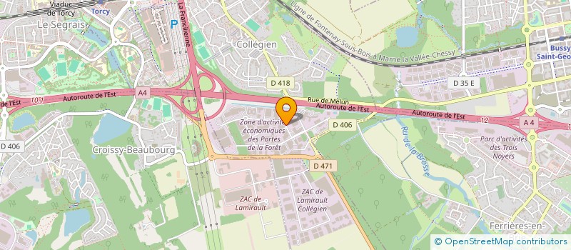 localisation de l'entreprise 47 CLOS DES CHARMES  COLLEGIEN