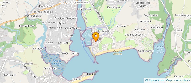 localisation de l'entreprise 47 DN MARINE à LA FORET FOUESNANT