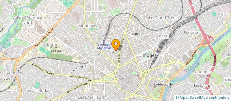 localisation de l'entreprise 47 PROD à LIMOGES