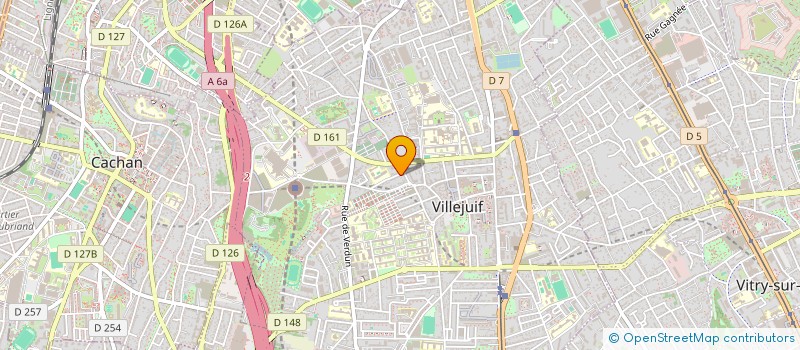 localisation de l'entreprise 47 RUE AMBROISE CROIZAT à VILLEJUIF