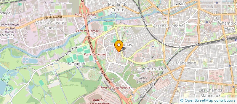 localisation de l'entreprise 47 RUE JULES LALLEMAND  RENNES