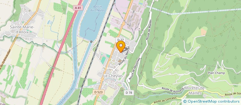 localisation de l'entreprise 477 517 668   CRETS EN BELLEDONNE