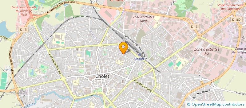 localisation de l'entreprise 477 696 264 à CHOLET