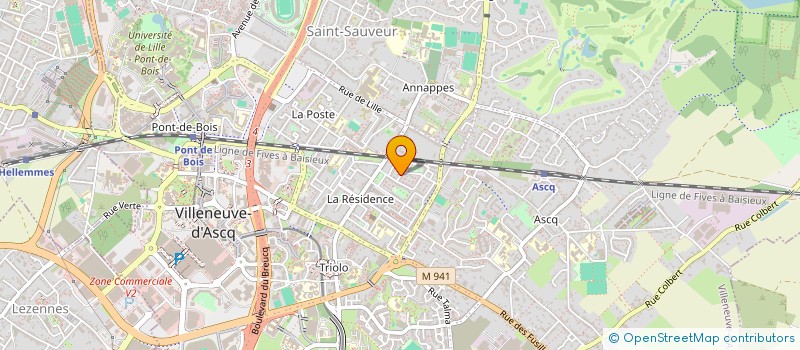 localisation de l'entreprise 477 776 918 à VILLENEUVE-D'ASCQ