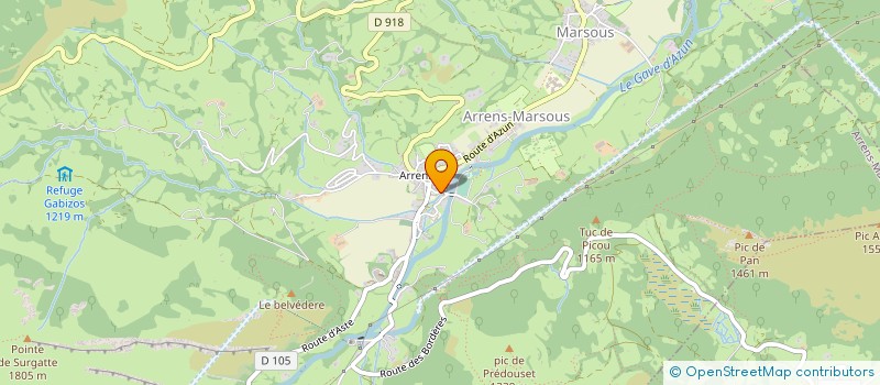 localisation de l'entreprise 477 880 751 à ARRENS-MARSOUS
