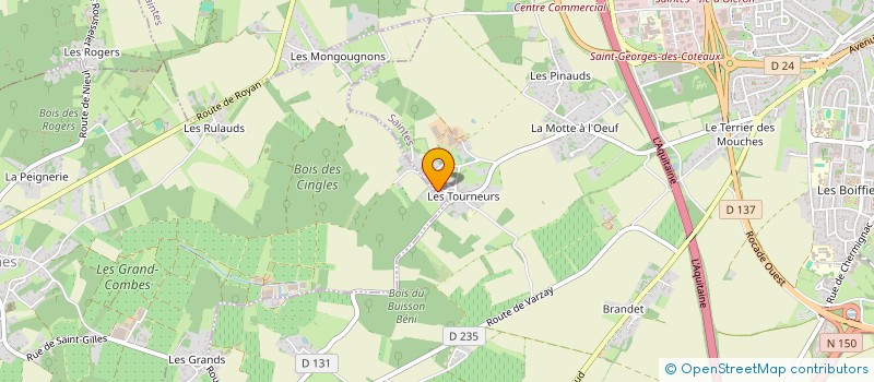localisation de l'entreprise 477 994 099 à SAINTES