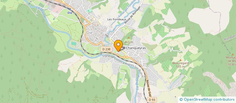 localisation de l'entreprise 478 113 335 à DIE