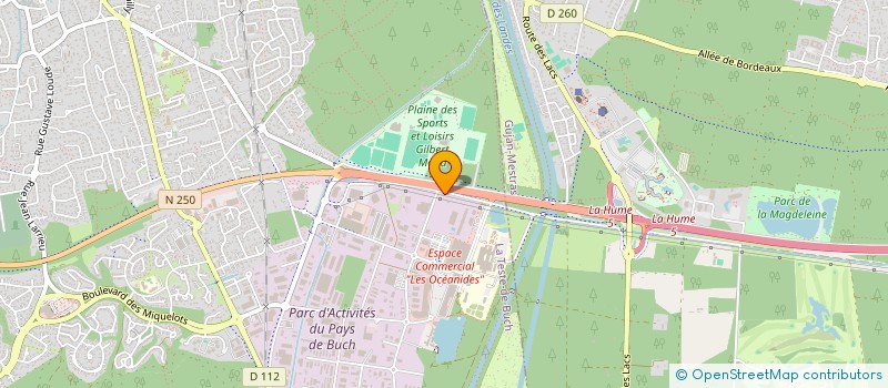 localisation de l'entreprise 478 257 264  à LA TESTE-DE-BUCH