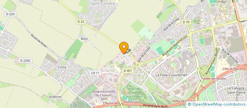 localisation de l'entreprise 478 500 416  à CAEN