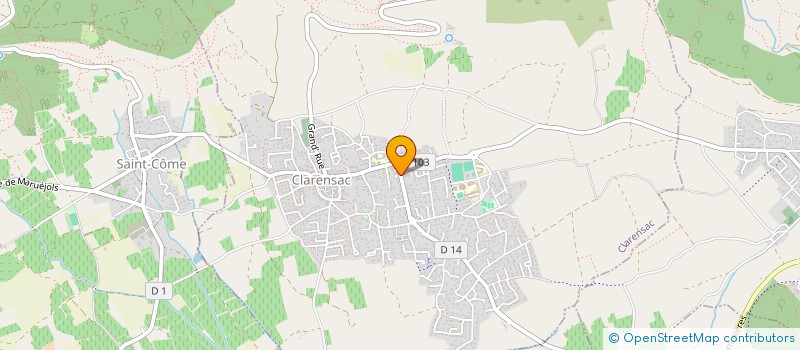 localisation de l'entreprise 478 722 705   CLARENSAC