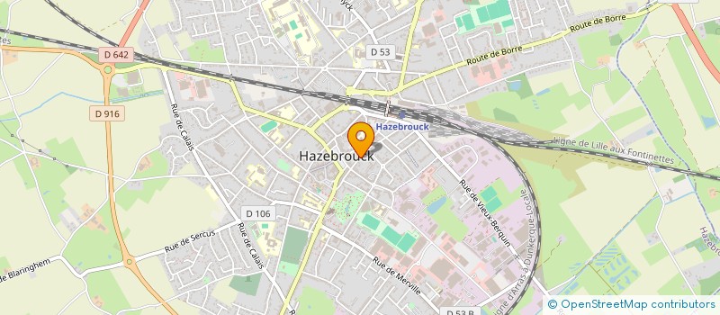 localisation de l'entreprise 479 200 206   HAZEBROUCK