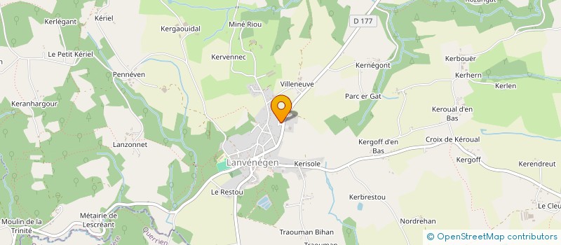 localisation de l'entreprise 479 250 342   LANVENEGEN