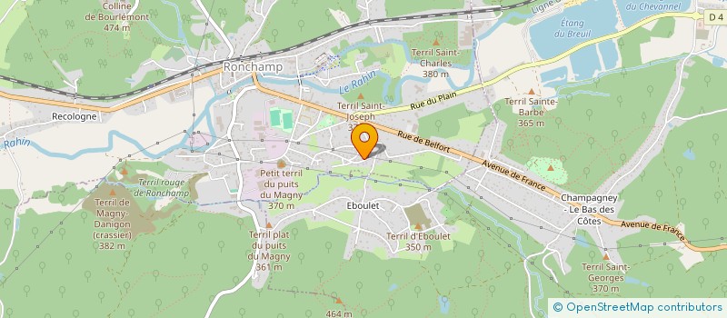 localisation de l'entreprise 479 353 724   RONCHAMP