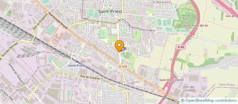 localisation de l'entreprise 479 580 805   SAINT-PRIEST