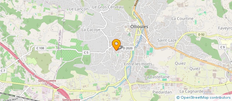 localisation de l'entreprise 479 643 389  à OLLIOULES