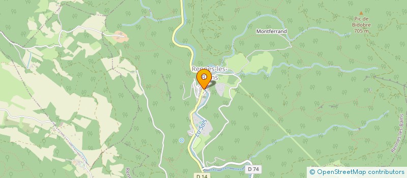 localisation de l'entreprise 479 715 880 à RENNES-LES-BAINS