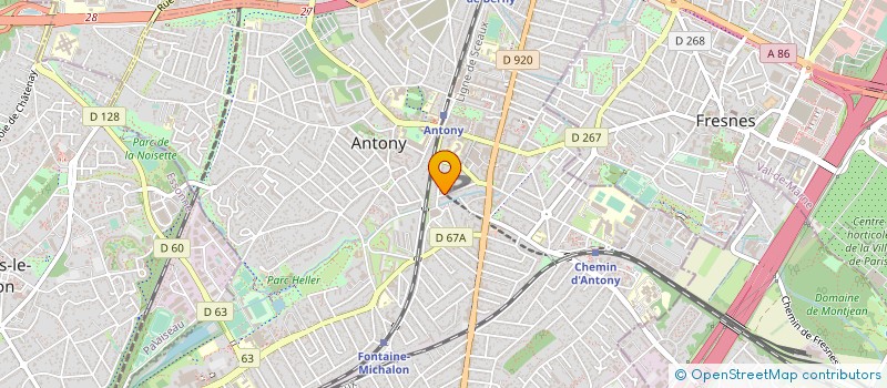 localisation de l'entreprise 48/60 AUBEPINE à ANTONY