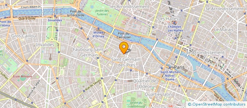 localisation de l'entreprise 48 JACOB  PARIS