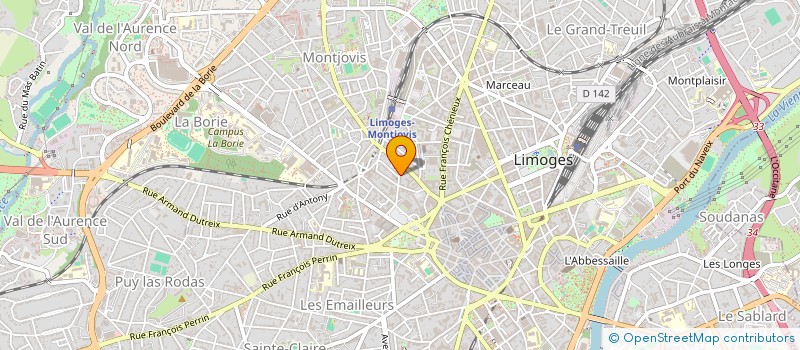 localisation de l'entreprise 480 095 553 à LIMOGES