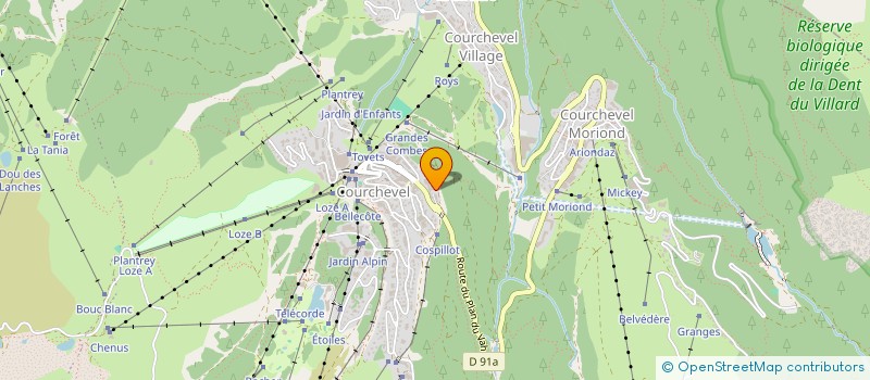 localisation de l'entreprise 480 246 628  à COURCHEVEL