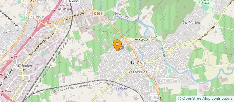 localisation de l'entreprise 480 312 156   LA CRAU