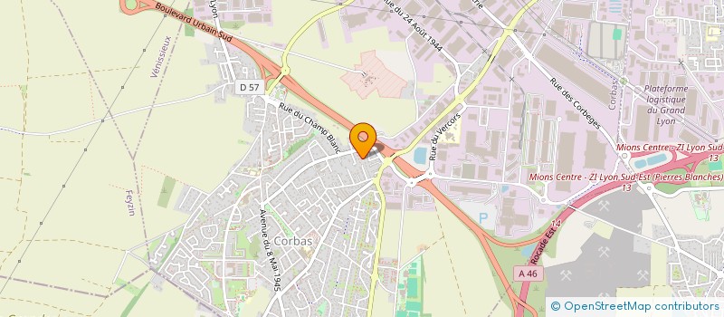 localisation de l'entreprise 480 355 460  à CORBAS