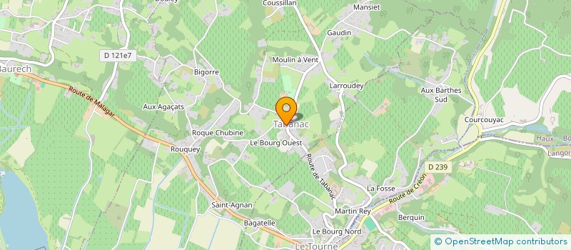 localisation de l'entreprise 481 267 854   TABANAC